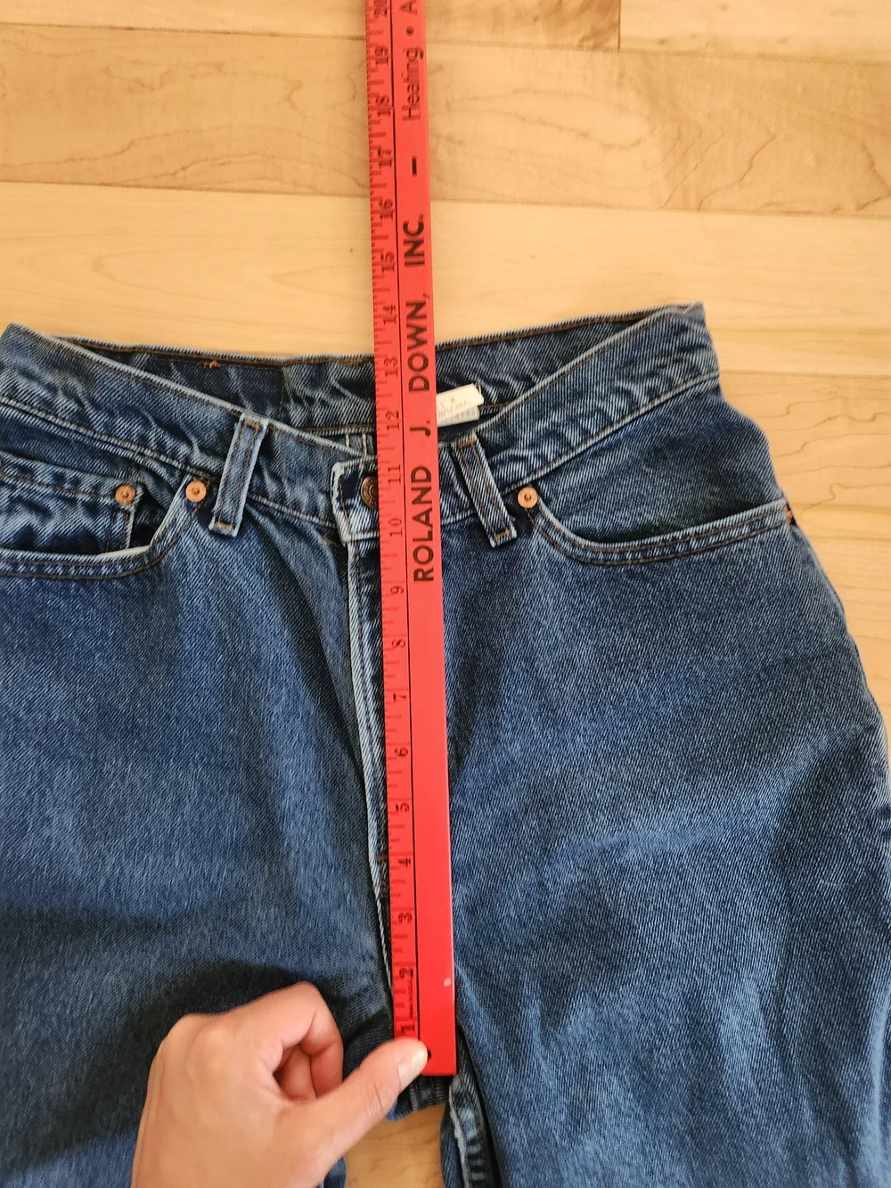 Vintage 90s Levi's Jeans Blue Label High Rise Taper Made in USA 26
